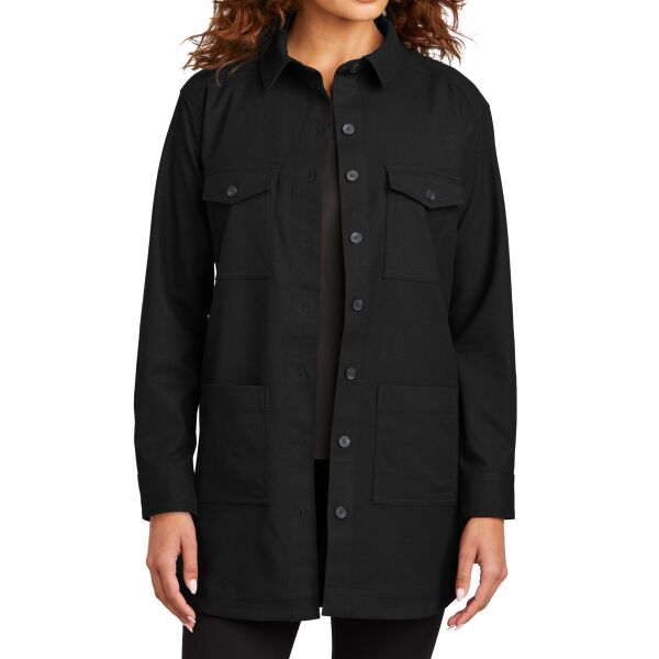 Women's Long Sleeve Twill Overshirt Thumbnail
