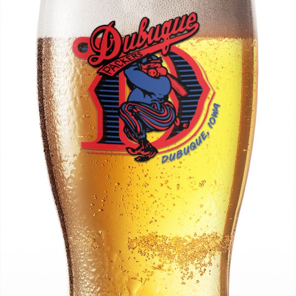 Dubuque Packers Baseball 16oz. Premium Beer Glass Thumbnail