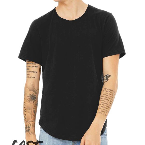 Fast Fashion Jersey Curved Hem Short Sleeve Tee Thumbnail